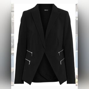 Dkny Jackets & Coats | Dkny Black Blazer with Zippe